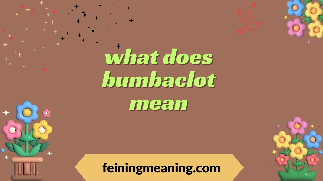 what does bumbaclot mean