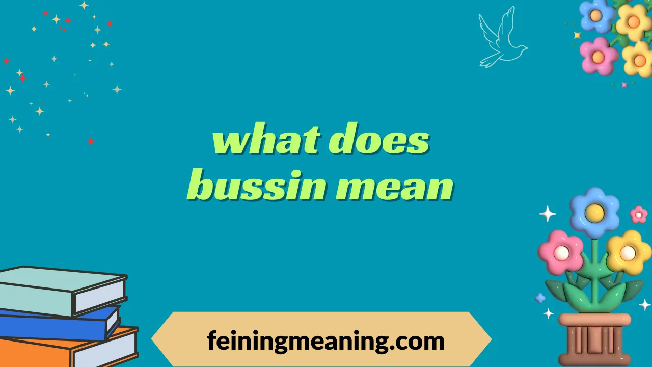what does bussin mean