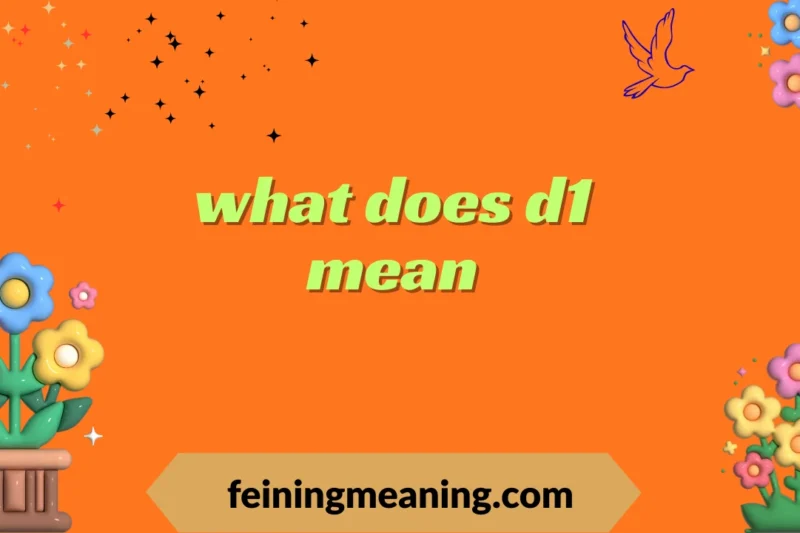 What Does D1 Mean? Full Breakdown, Examples, and Modern Usage 2025-26