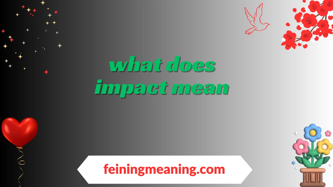 what does impact mean