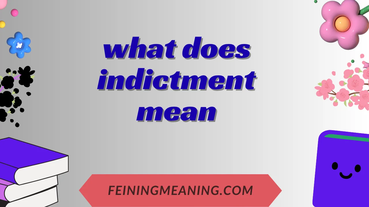 what does indictment mean