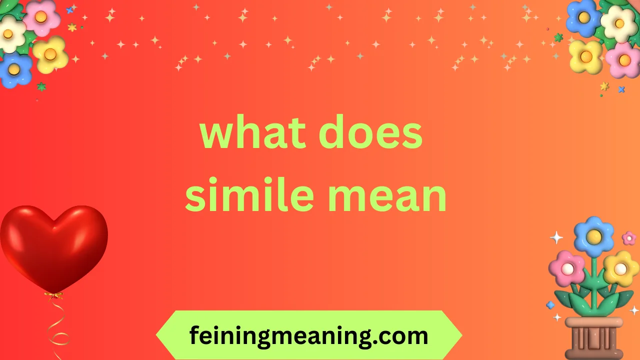what does simile mean