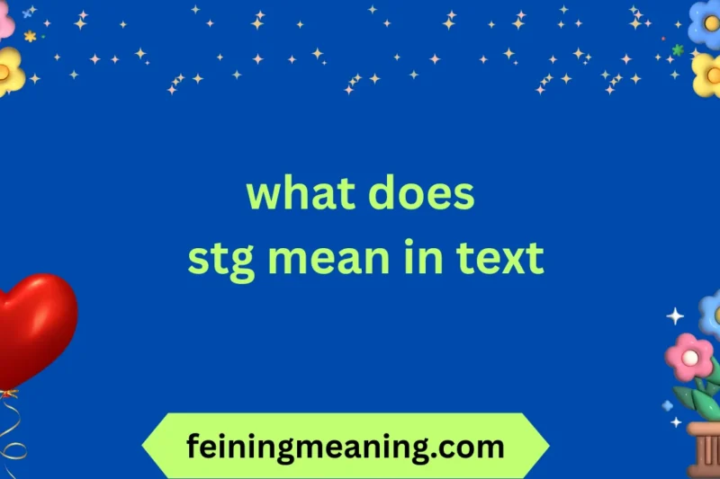 “What Does STG Mean? Texting Abbreviation Guide 🔥” 2025-26