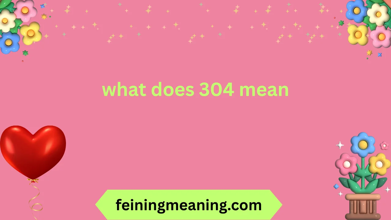 what does 304 mean