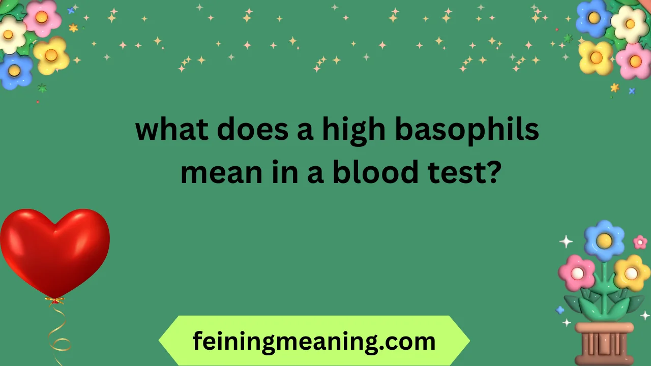 what does a high basophils mean in a blood test?