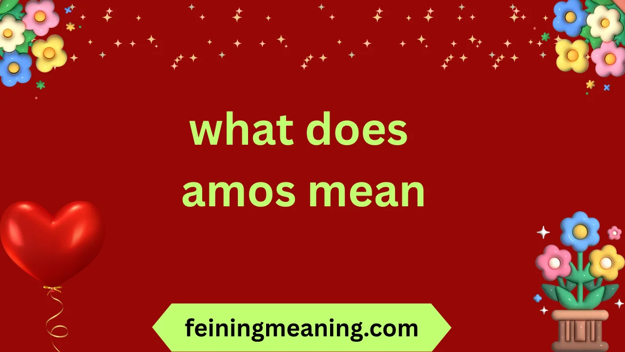 what does amos mean