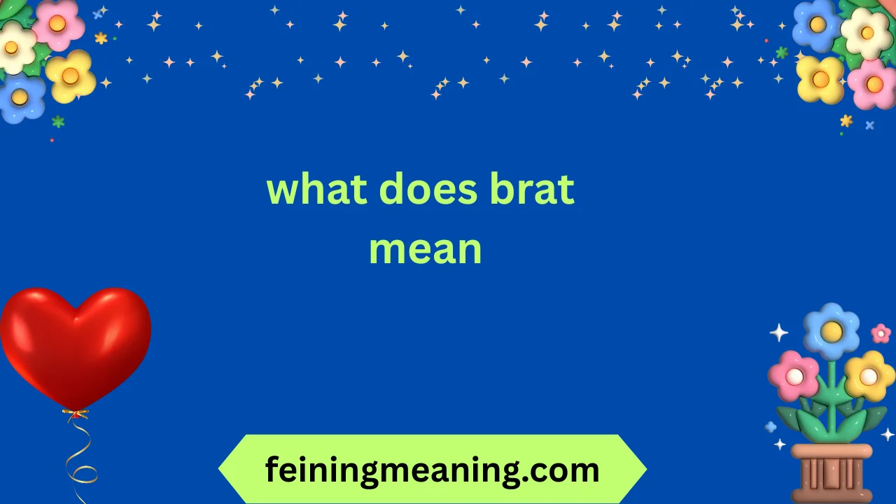 what does brat mean
