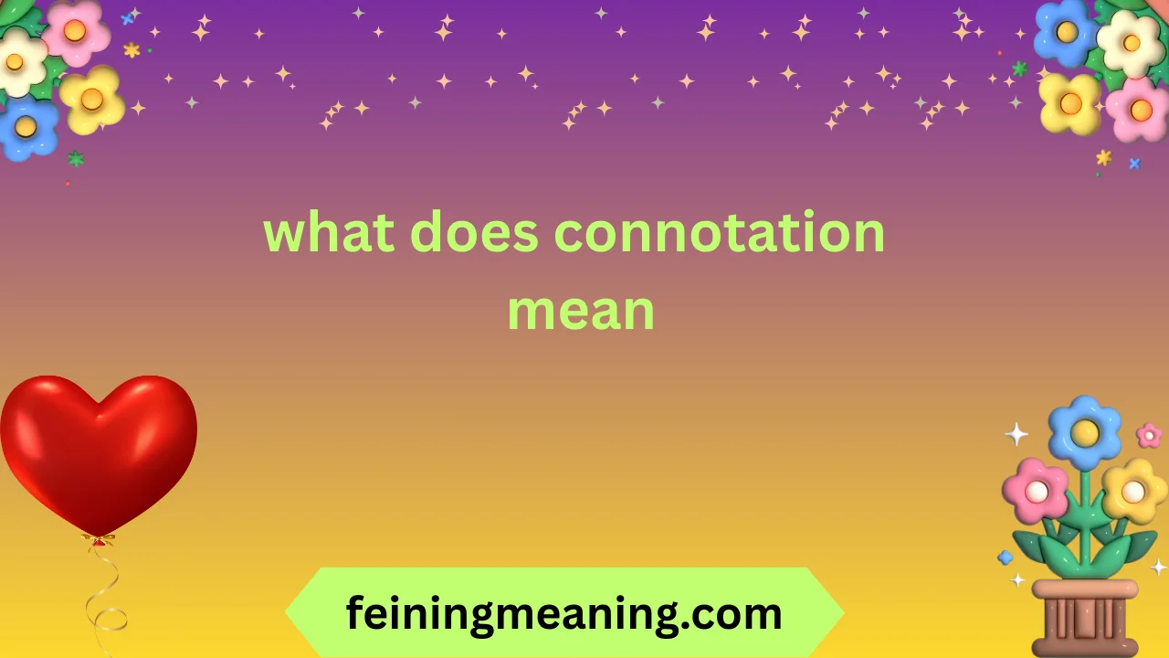 what does connotation mean