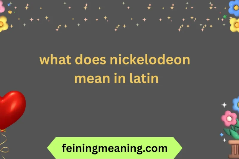 What Does Nickelodeon Mean in Latin? 📚✨ 2025-26