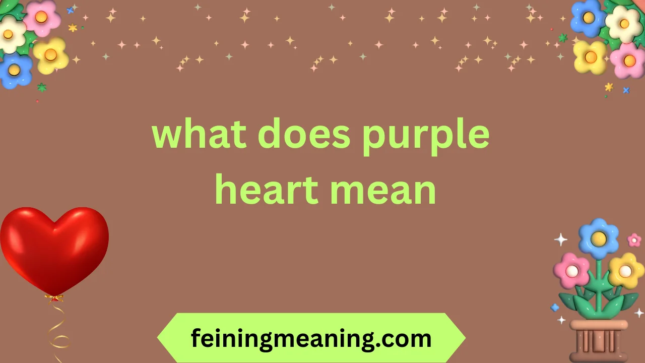 what does purple heart mean