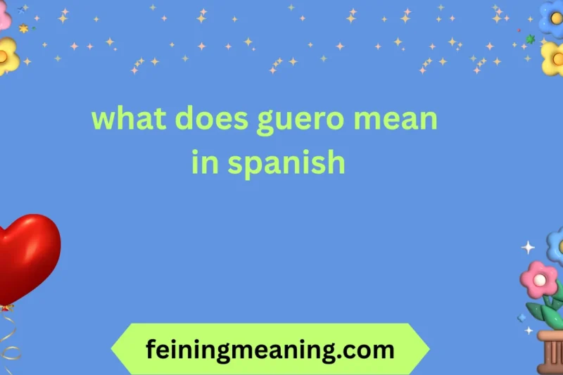 What Does Guero Mean in Spanish? Meaning & Usage 2026