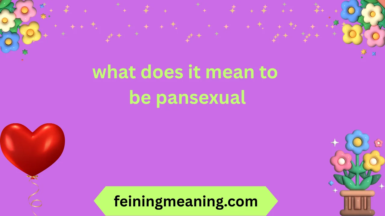 what does it mean to be pansexual