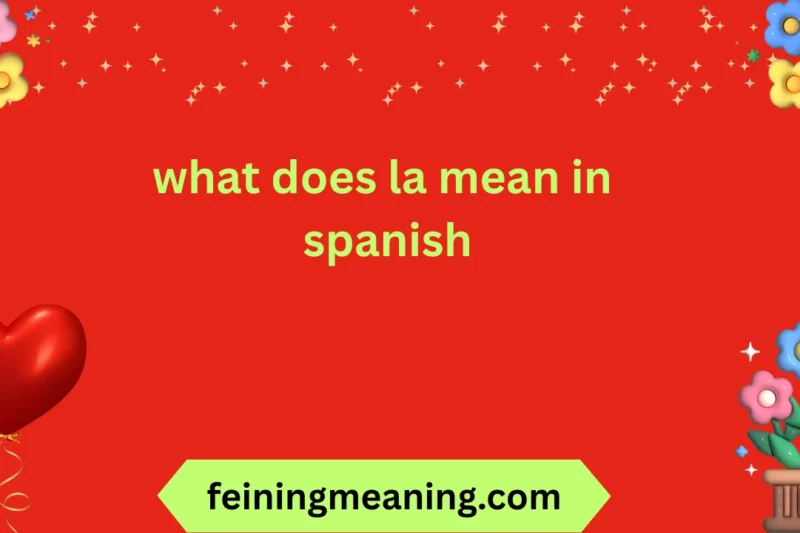 What Does La Mean in Spanish? Complete Guide 2026