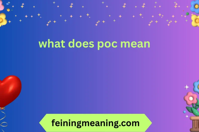 What Does POC Mean? Explained Clearly 2026