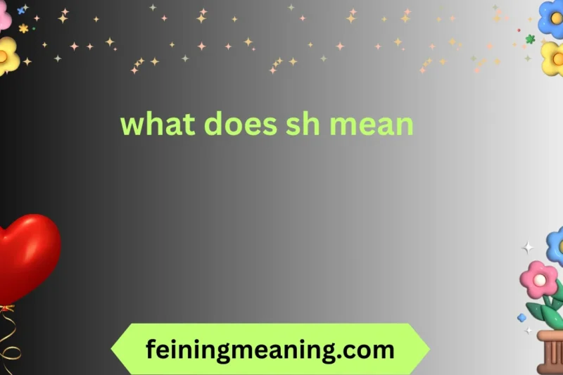What Does SH Mean? Understanding the Popular Term 😍🔥2026