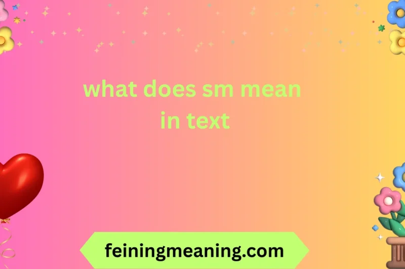 What Does SM Mean in Text? Complete Explanation 😍🔥2026