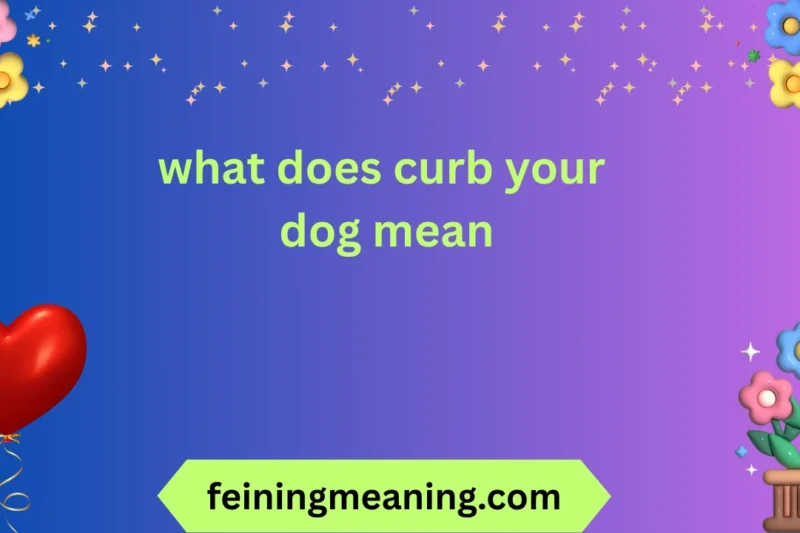 What Does Curb Your Dog Mean? 🐕✨ 2026
