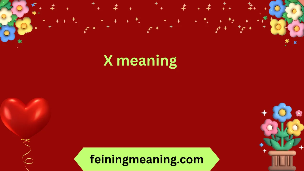 X meaning